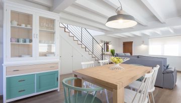 Cocina Santos Blanco y madera
