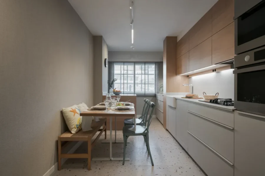 Cocina en un frente