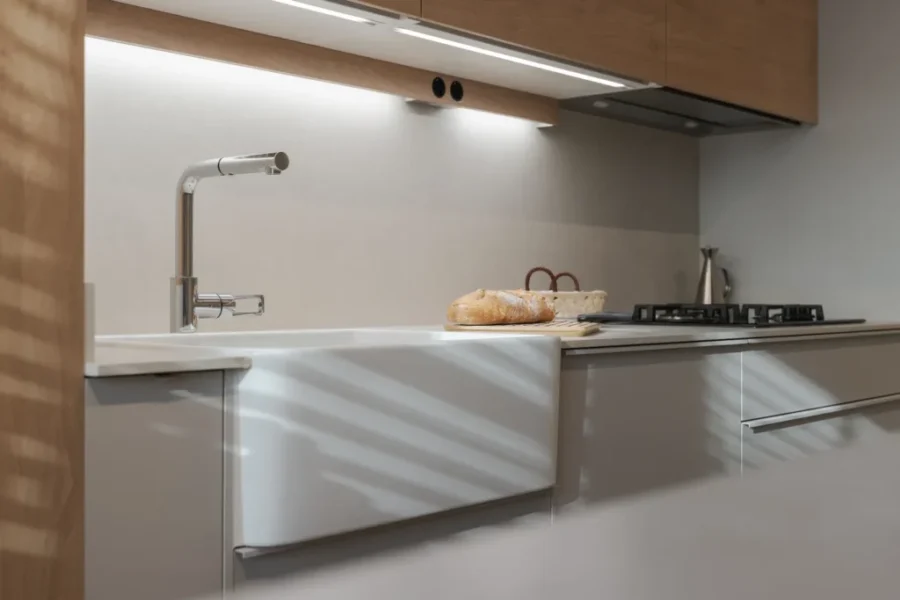 Cocina en un frente