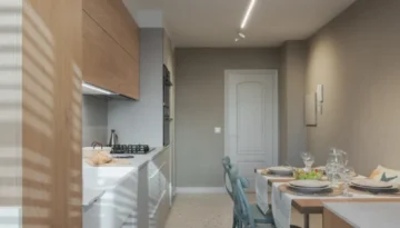 Cocina en un frente