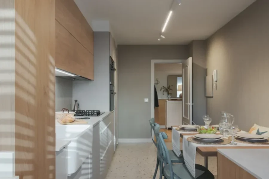 Cocina en un frente