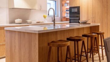 Cocina en madera en Casa Solana
